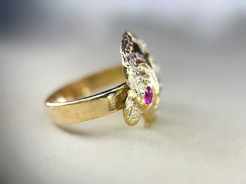 Lady in Love One Of A Kind 18 ct Gold Ring (Exclusive to Tomfoolery London)