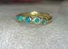 Bubbles Brazilian Neon Blue Paraiba Tourmaline Round Cabochons Bezel Band 18 Ct Gold