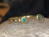 1.35 Cts Emerald Hearts Toi & Moi Love Bracelet Bangle 18 Ct Gold - Collected — Bespoke Variations Available