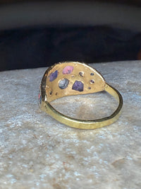 “Galaxy” Dome Abstract Cocktail Ring 18 Ct Gold  (Available at Madlords, Paris)