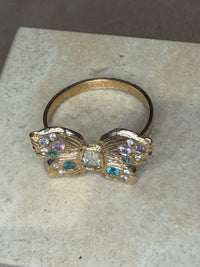 “Happiness” Butterfly Ring Sapphires, Paraibas and Diamonds in 18 Ct Gold (Available at Tomfoolery London)