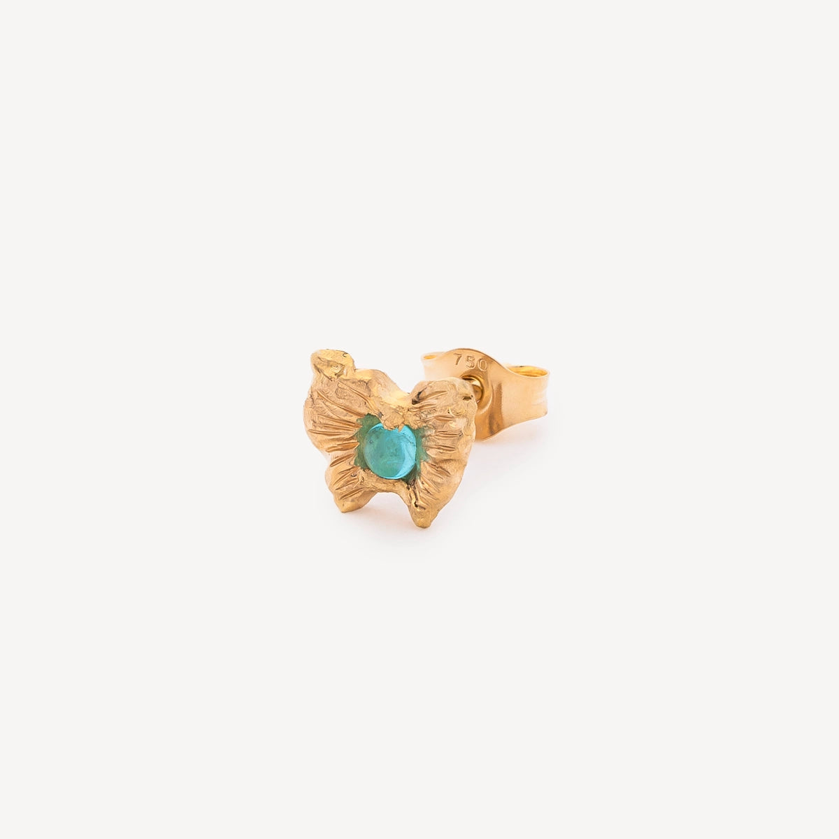 Brazilian Paraiba Tourmaline Butterfly Studs Pair