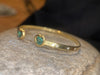 1.35 Cts Emerald Hearts Toi & Moi Love Bracelet Bangle 18 Ct Gold - Collected — Bespoke Variations Available