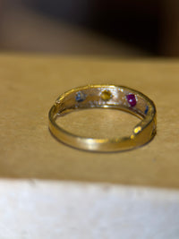 Cubism Abstract Ring Band 18 Ct Yellow Gold