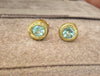 Paraiba Tourmaline Studs 18 Ct Yellow Gold Collected — Bespoke Variations Available
