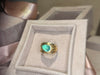 2.5 Cts Paraiba Cabochon Cigar Ring Band 18 Ct Yellow Gold