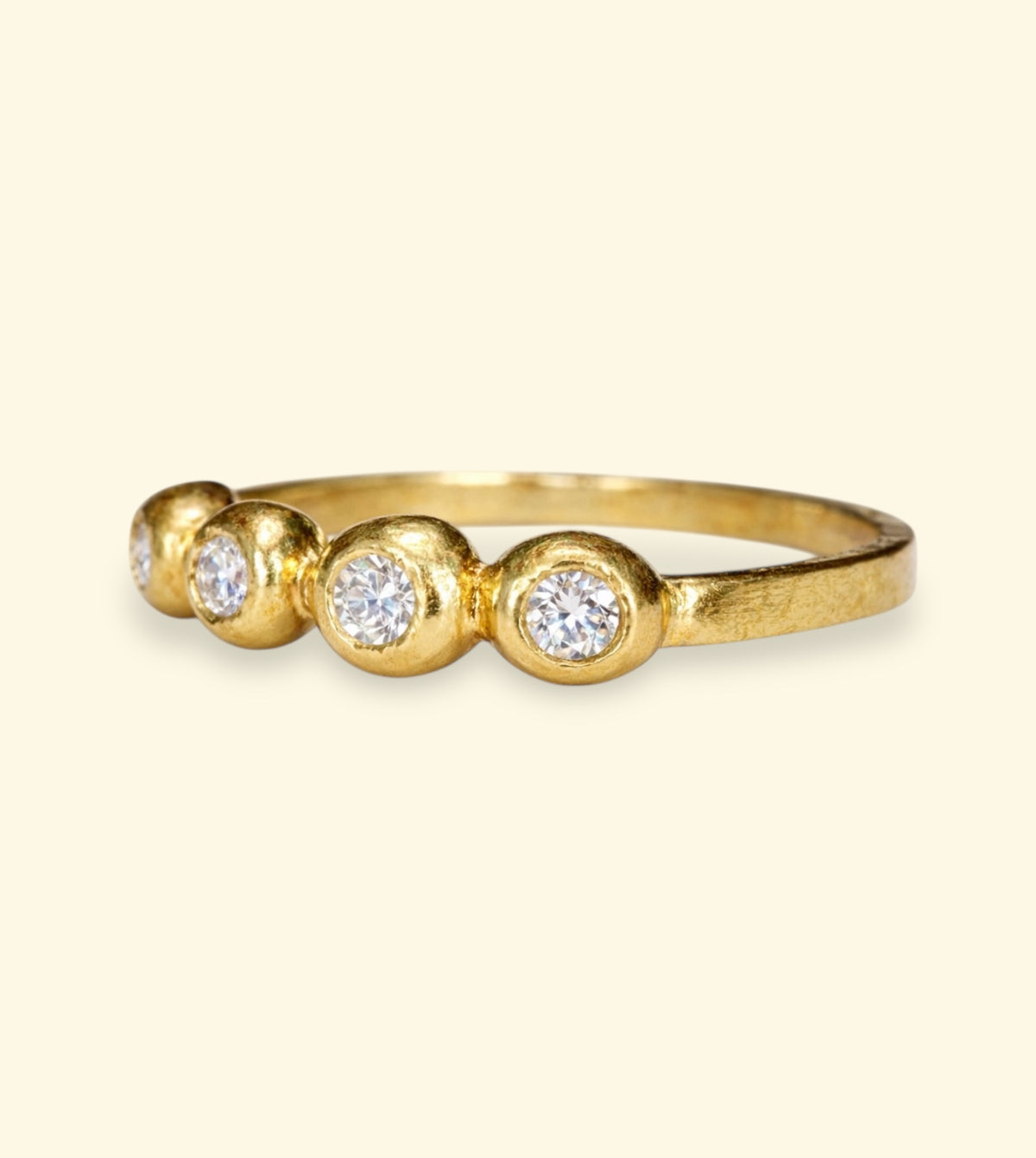 Chubby Diamonds Bubble Band 18 Ct Yellow Gold
