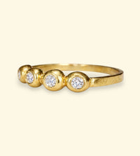 Chubby Diamonds Bubble Band 18 Ct Yellow Gold