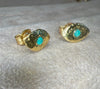 Brazilian Neon Blue Paraiba Tourmaline Princess Eye Stud Earrings (Pair)  (Available at Madlords, Paris)