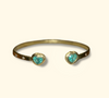1.35 Cts Emerald Hearts Toi & Moi Love Bracelet Bangle 18 Ct Gold - Collected — Bespoke Variations Available