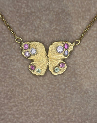 Butterfly Pastel Sapphires Necklace (Available at Tomfoolery)