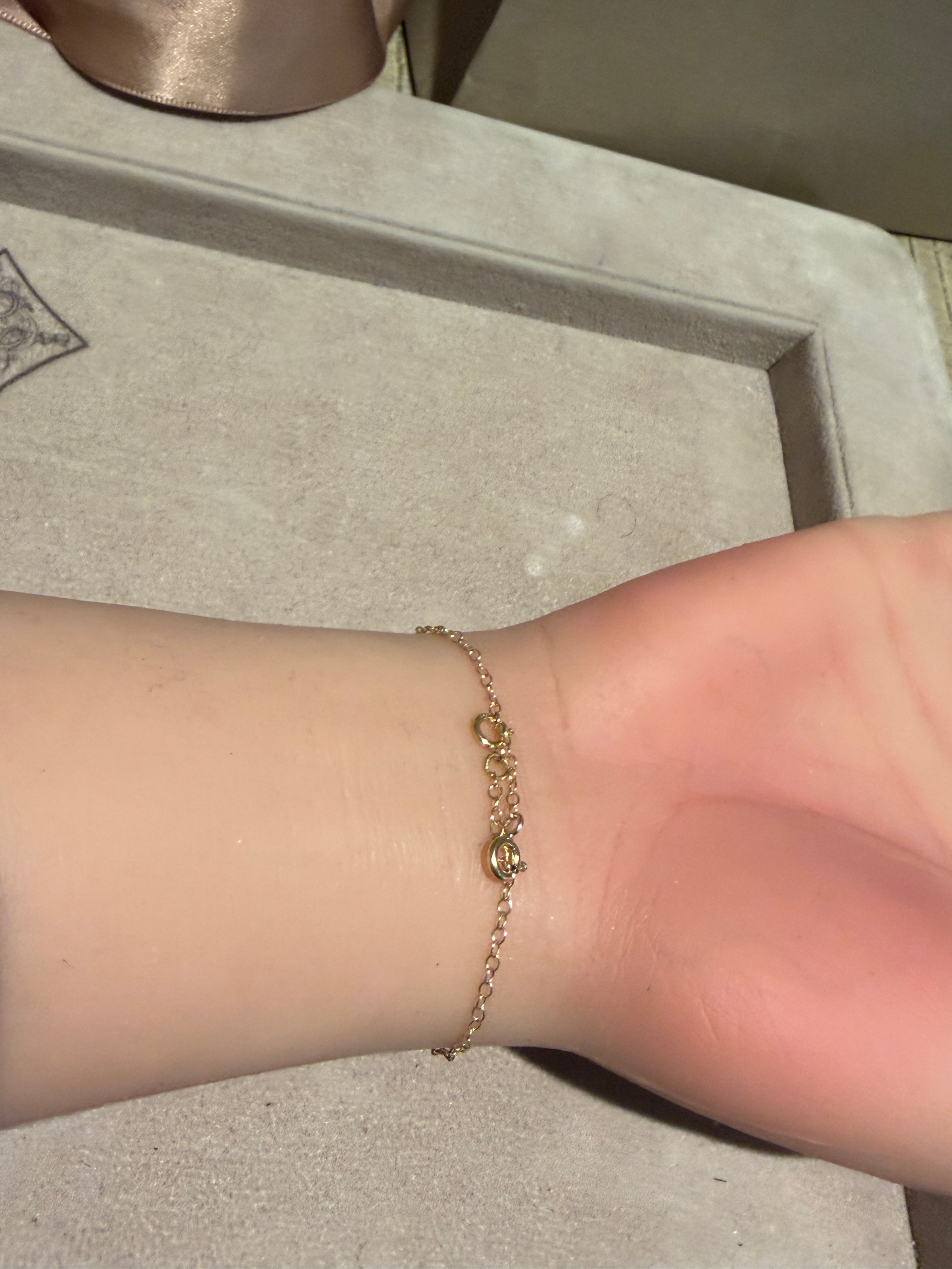 2 in 1 Blue Sapphire Eye Bracelet or Necklace 18 Ct Gold