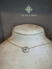 Ocean Cluster Paraiba Tourmalines Blue Sapphires Diamonds Necklace 18 Ct Gold