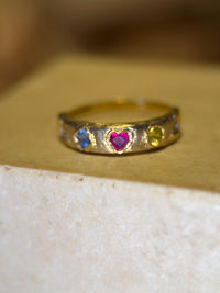 Cubism Abstract Ring Band 18 Ct Yellow Gold