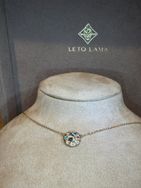 Ocean Cluster Paraiba Tourmalines Blue Sapphires Diamonds Necklace 18 Ct Gold