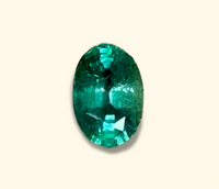 3.4 Cts Bluish Green Oval Emerald from Zambia IGI Certified