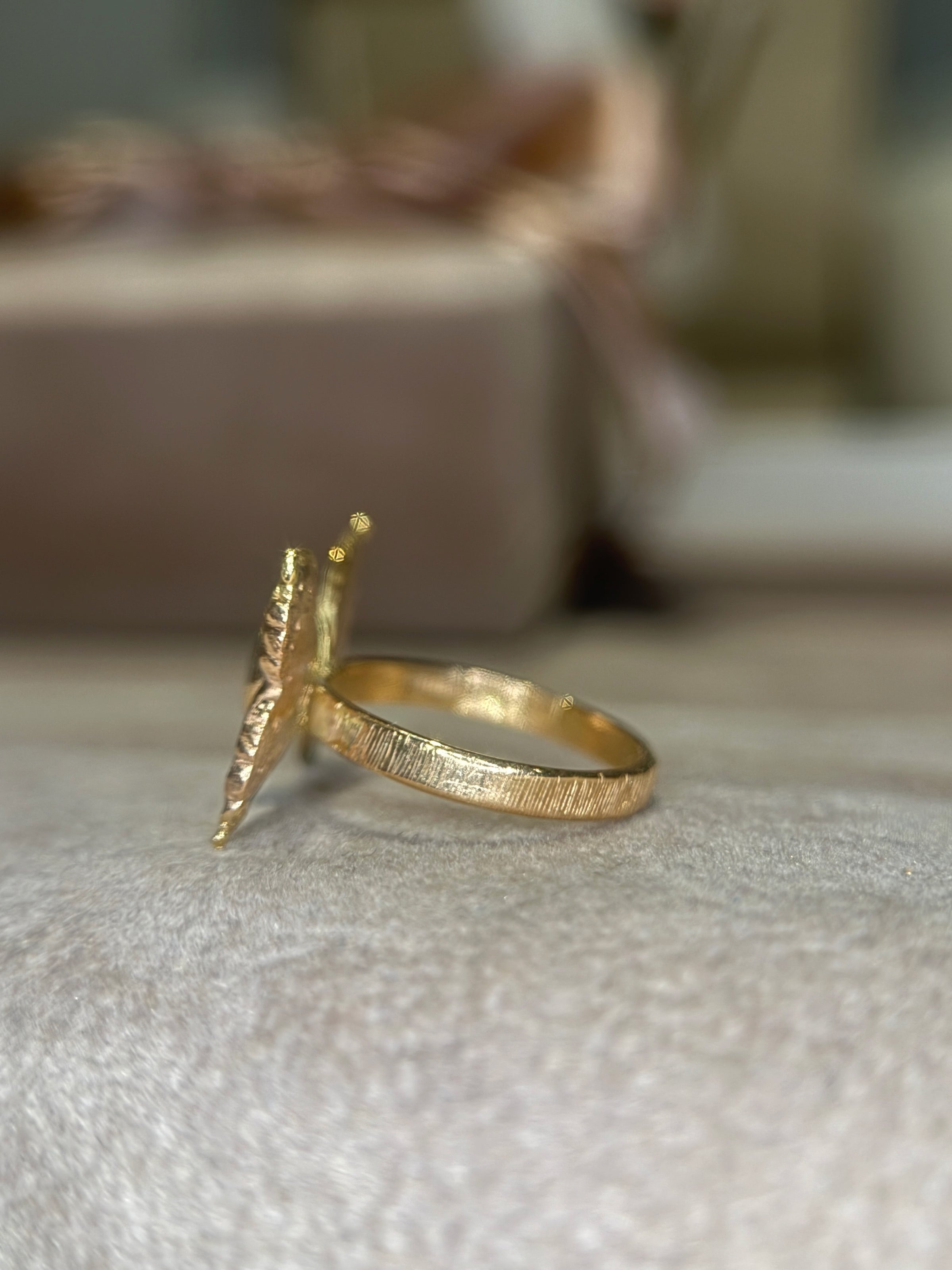 Paraibas Tourmalines and Diamonds “Ocean Butterfly” 18 Ct Gold