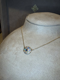 Ocean Cluster Paraiba Tourmalines Blue Sapphires Diamonds Necklace 18 Ct Gold