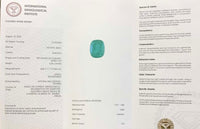 2.29 Cts IGI Certified Emerald Cushion Cut from Zambia