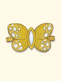 “Winterfly” 18 Ct Gold Moonstones & Diamonds Art Ring at Tomfoolery London