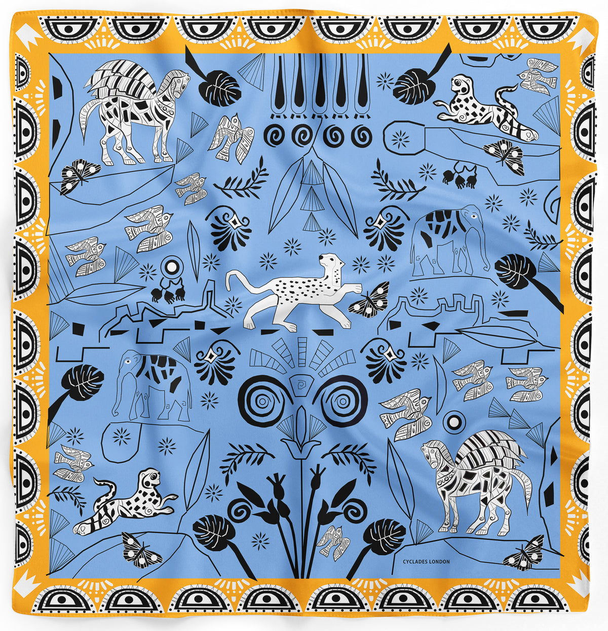 Silk Scarf Cyclades 